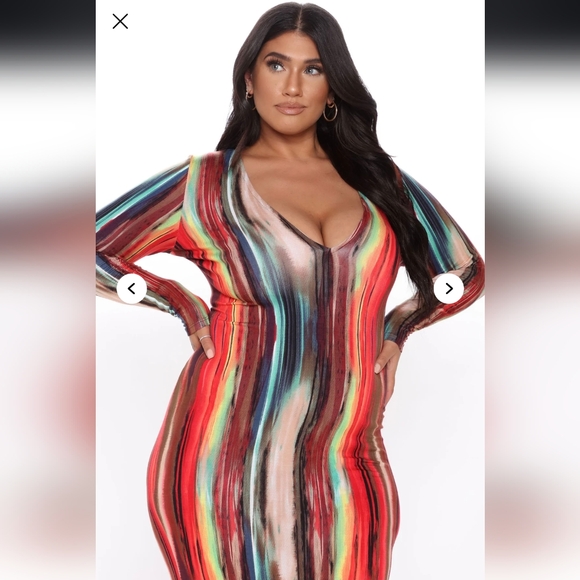 Fashion Nova Work Of Art Maxi Dress- M - Picture 6 of 7